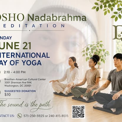 Osho Nadabrahma Meditation flyer